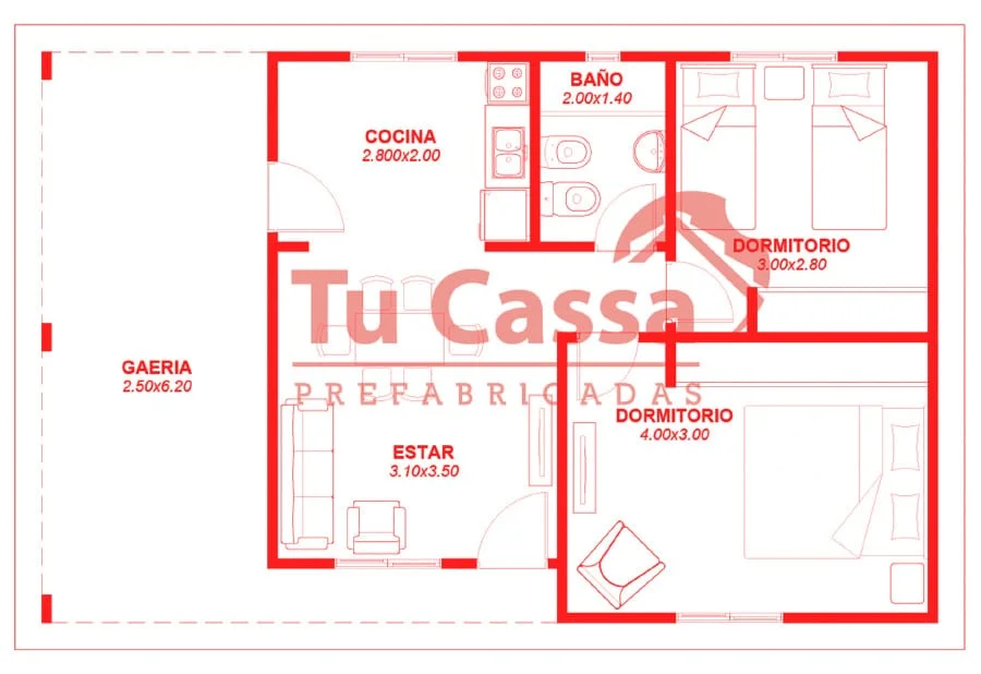 Plano de CABAÑA 2
