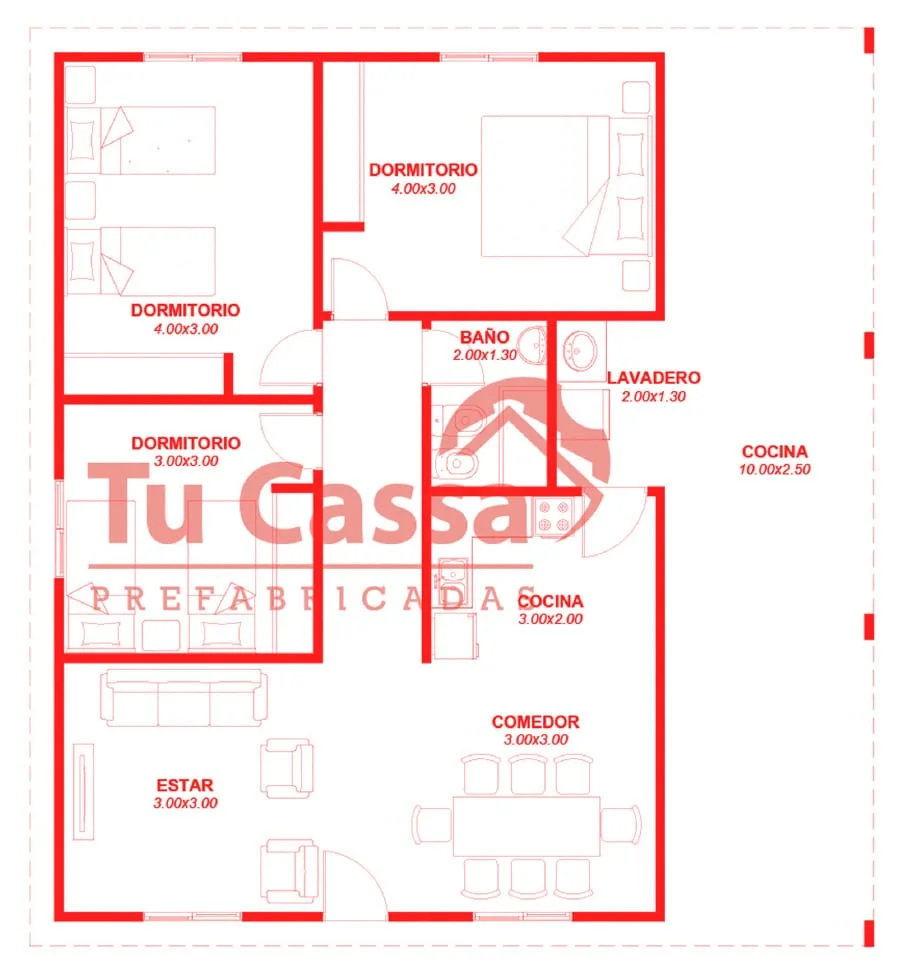 Plano de CABAÑA 4